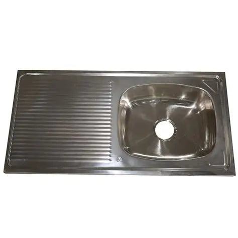 pileta inox tottal 1 bacha 1.00mt.