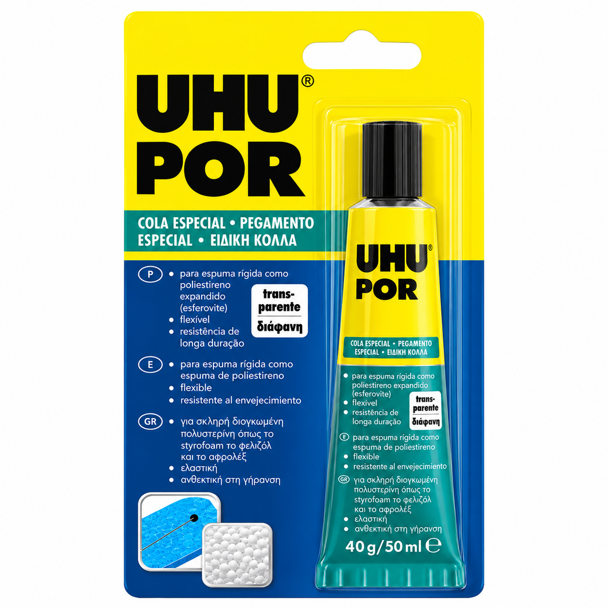 Adhesivo Uhu Por 50 ml (Isopor)