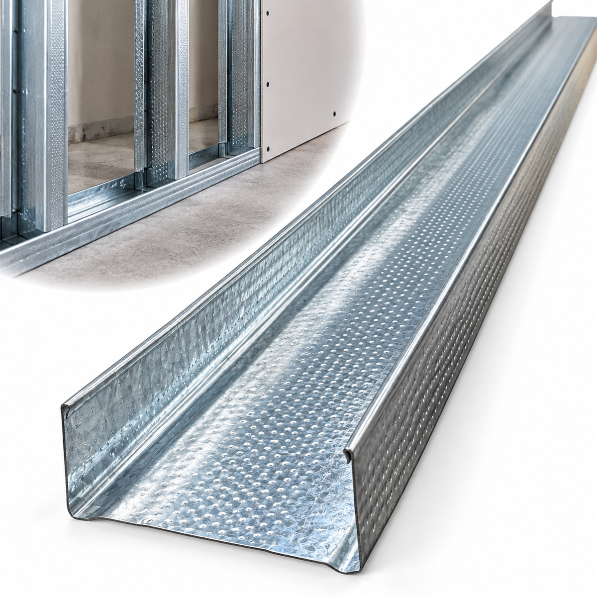 Cielo Raso Peril Metal Solera Ancha 70 mm x 2.60 m (por Tira)