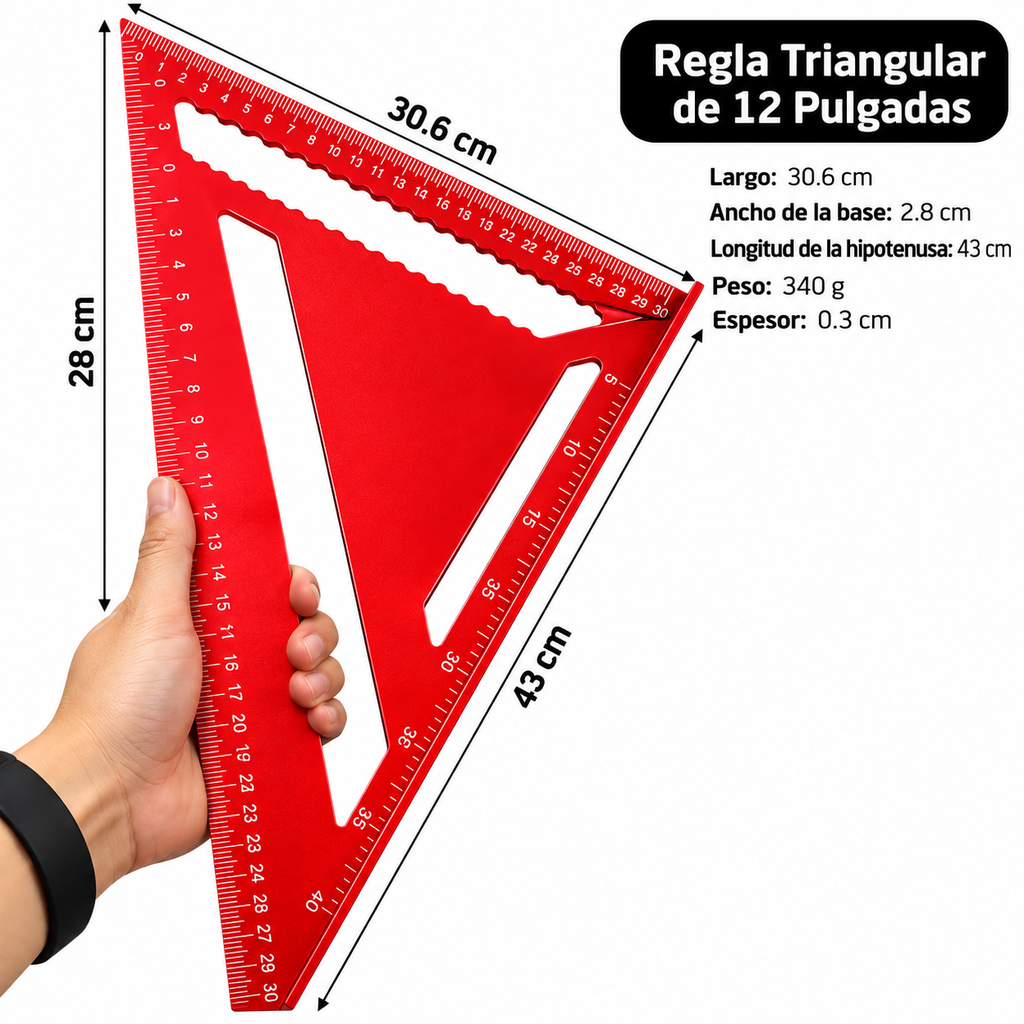 Escuadra Rápida Tottal Grande 30 cm