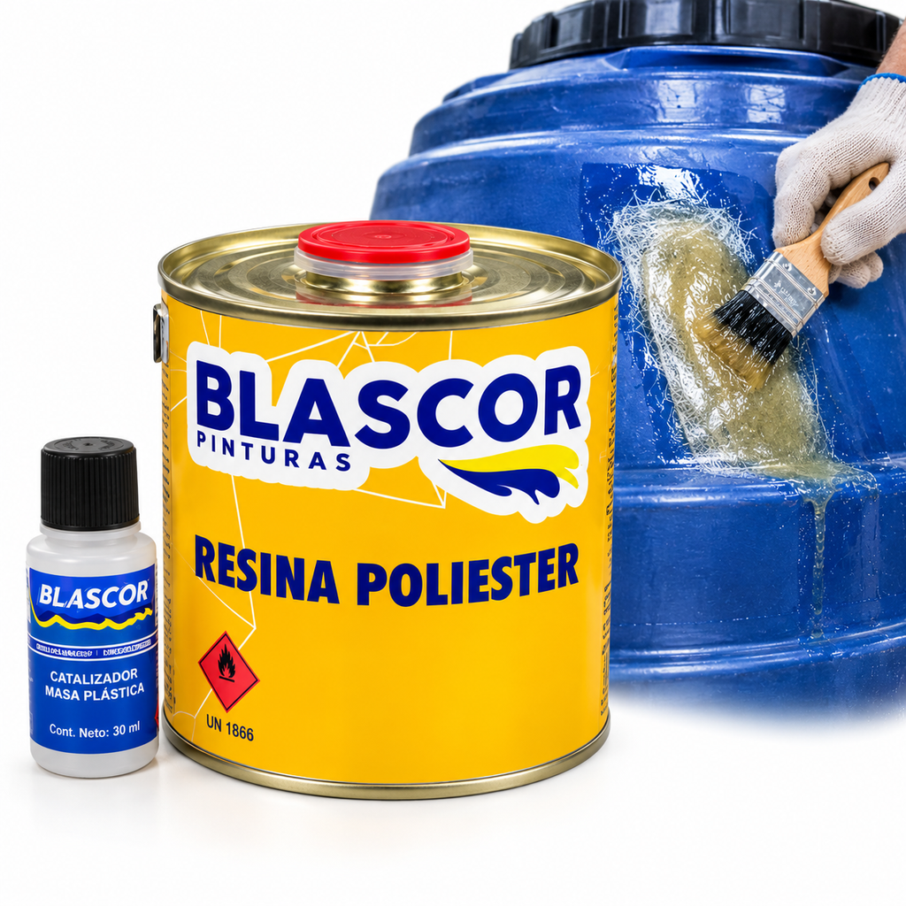 Resina con Fibra de Vidrio y Catalizador en Lata Blascor 250 g