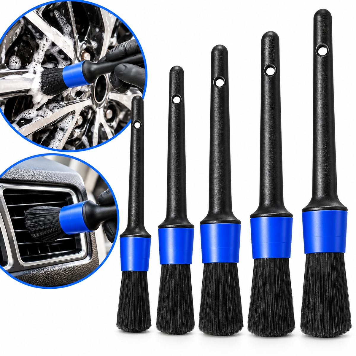 Kit Brochas para Detailing 5 Piezas