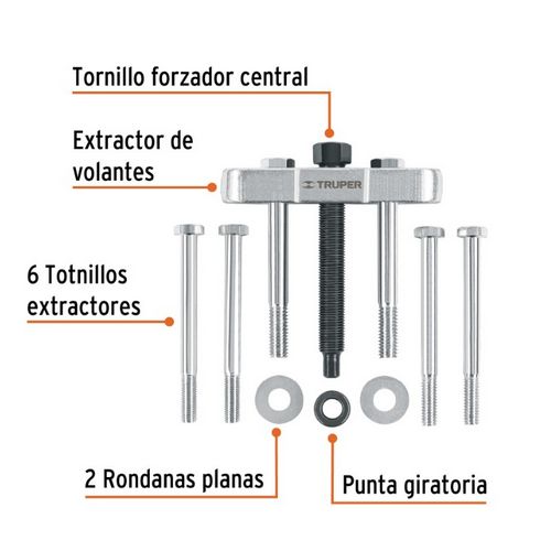 EXTRACTOR POLEA & VOLANTES TRUPER 6 PERNOS (REF 14508)