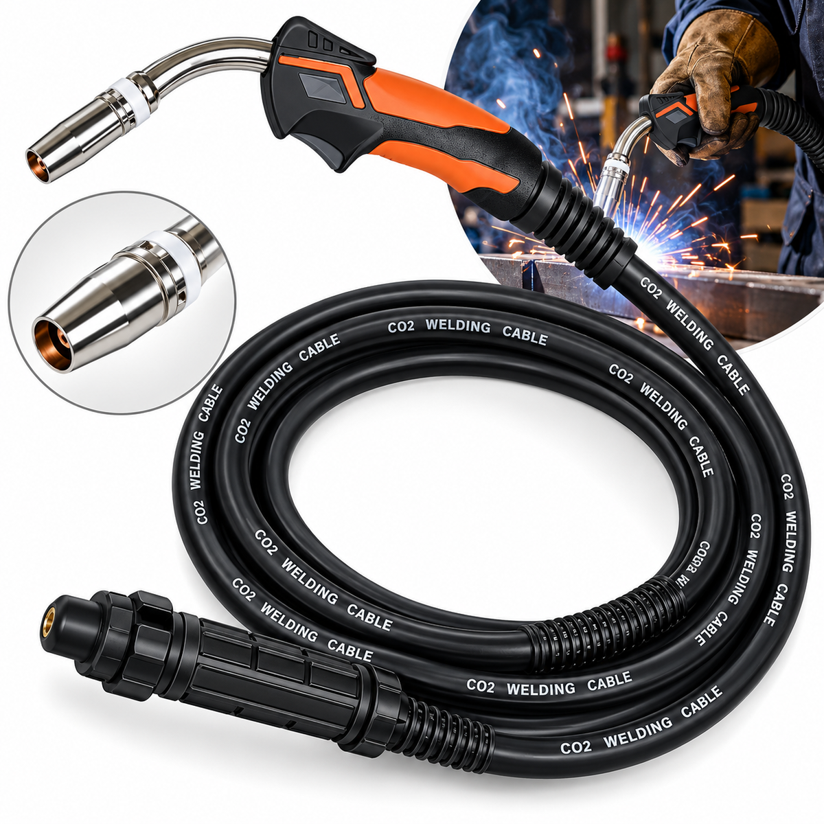 Torcha para Máquina de Soldar MIG Indusfield 3 Metros (Ref. 260)