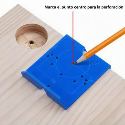 Plantilla Guía de Perforación Azul