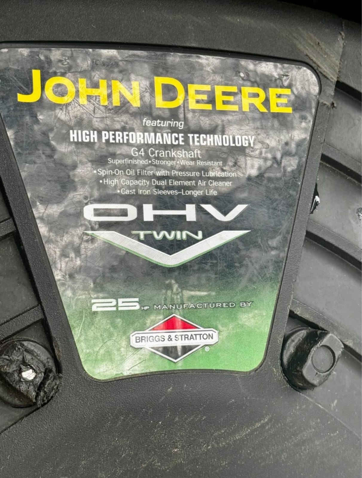 TRACTOR CORTAPASTO JOHN DEERE155C 25.00HP