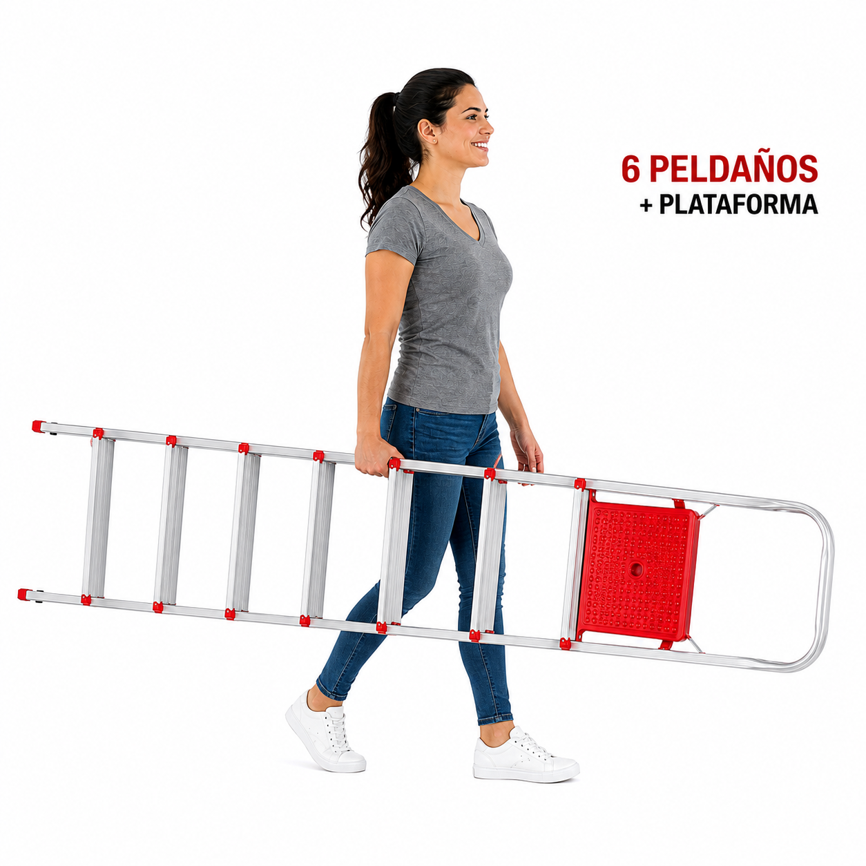 ESCALERA ALU DOMESTICA 7 PELD (REF E1207)