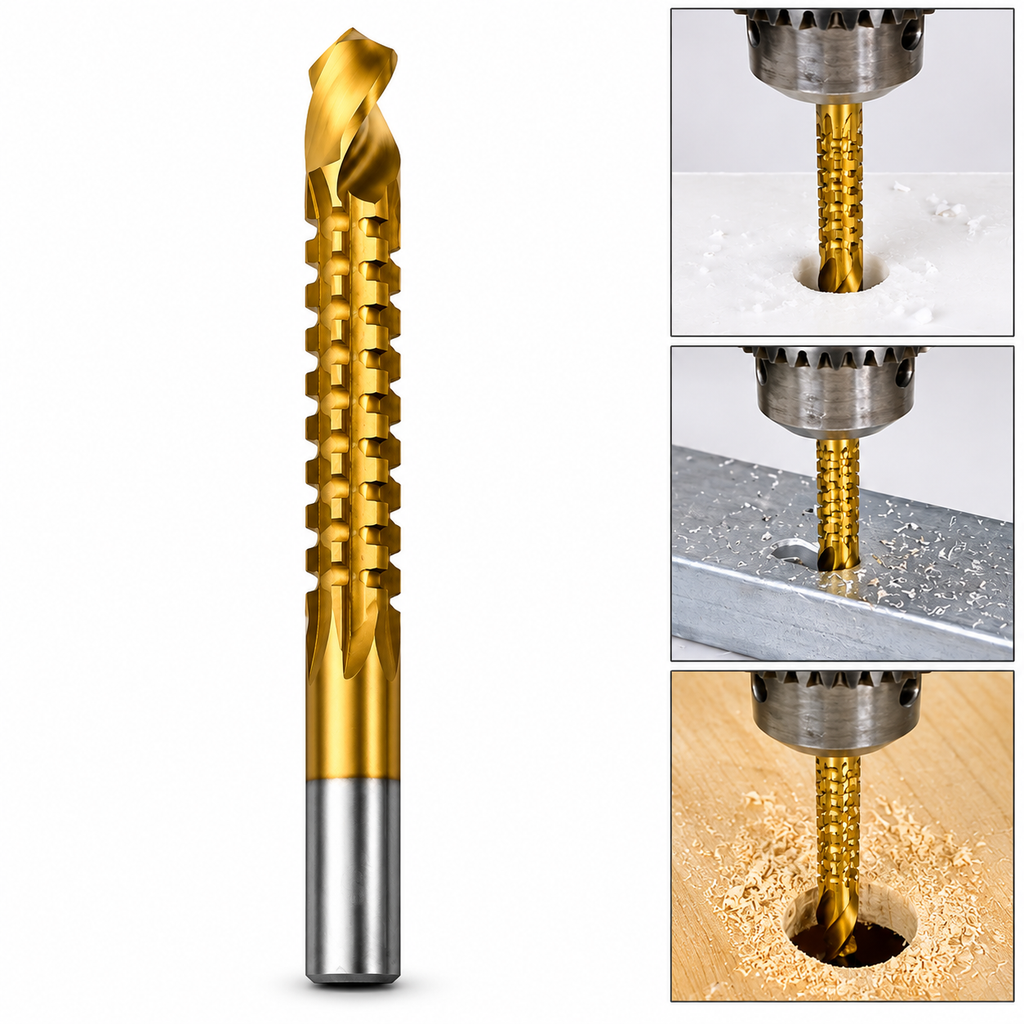 Mecha Fresadora Dorada HSS 6 mm