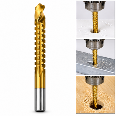 Mecha Fresadora Dorada HSS 6 mm