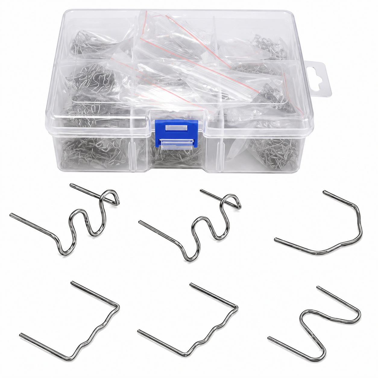 Kit de Grampas de Repuesto para Pistola de Reparar Plásticos - 600 Piezas