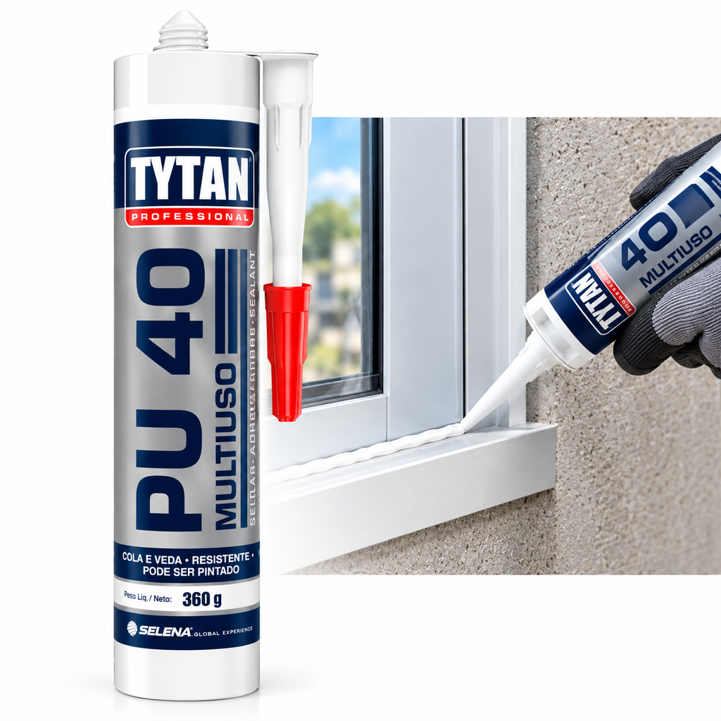 Sellador de Poliuretano Tytan Multiuso Gris 360 ml (Ref. PU-40)