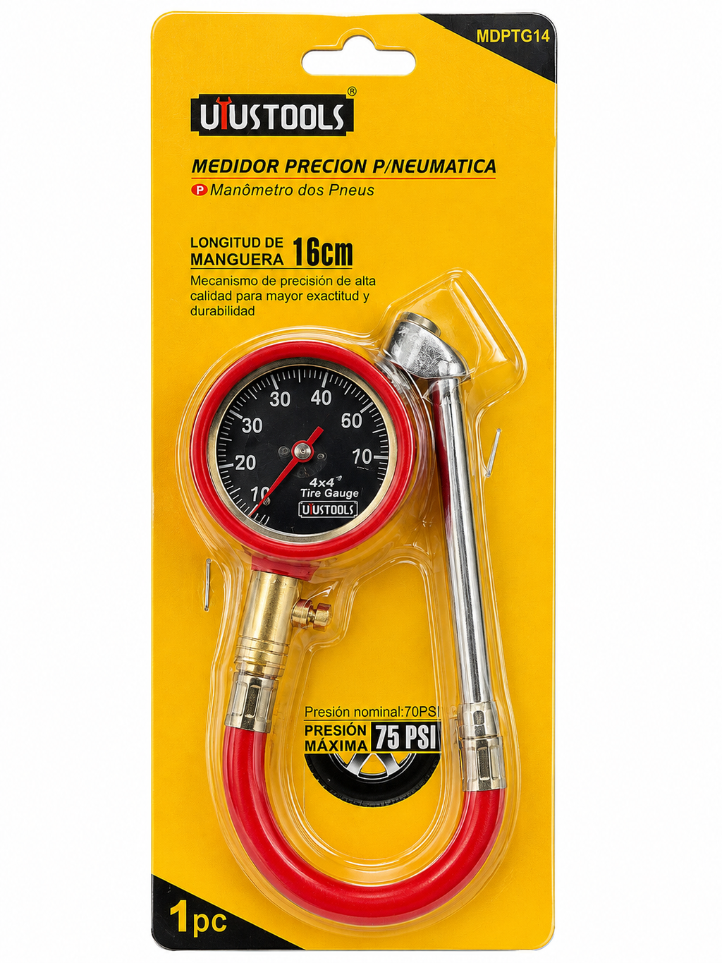 CALIBRE GOMERO RELOJ UYUSTOOLS 75PSI (MDPTG14)