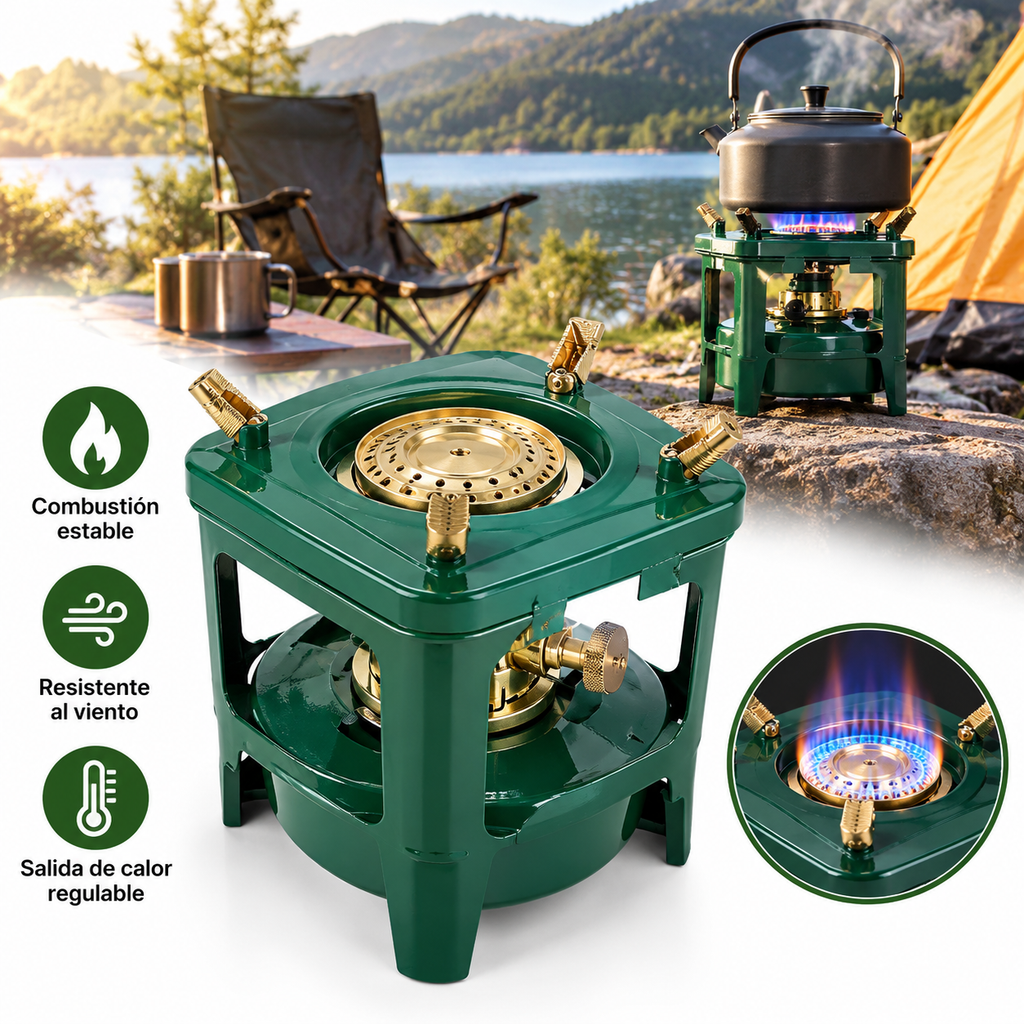 Cocina a Kerosene Portátil Verde