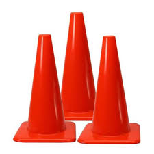 CONO SEÑALIZADOR PLASTICO 20CM NARANJA